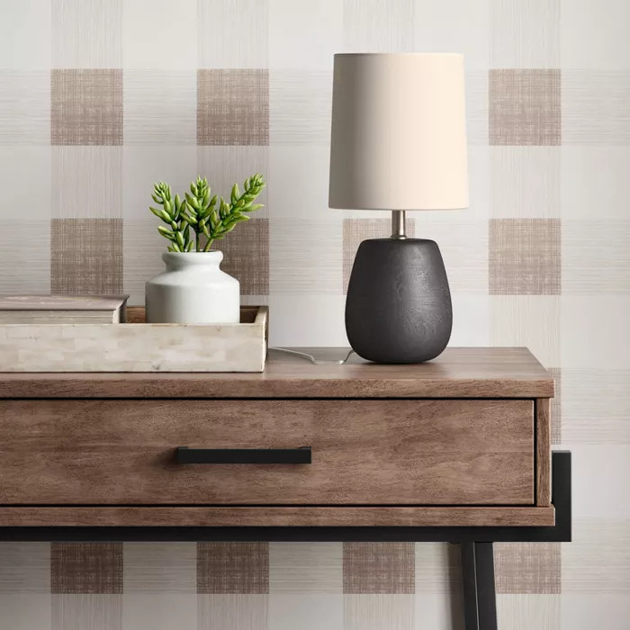 Polyresin Wood Accent Lamp Natural Oak - Threshold™ | Target