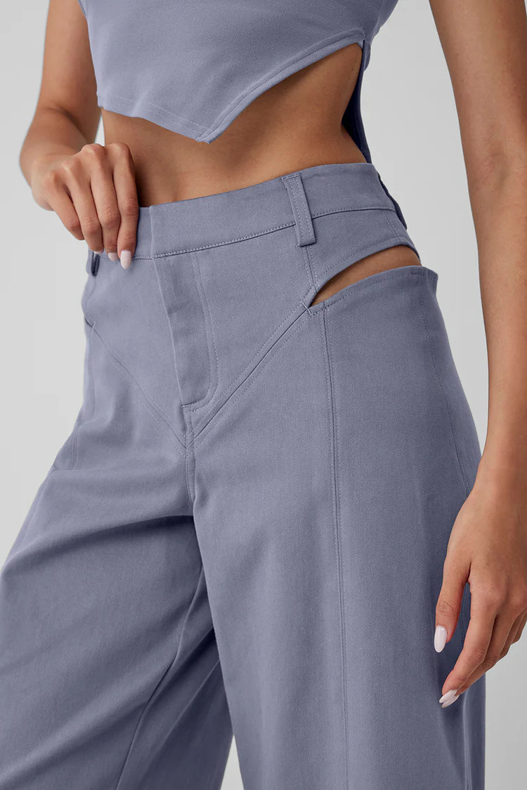 High-Waist Risk Taker Trouser - Fog | Alo Yoga (US)