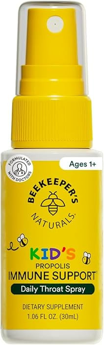 Kids Propolis Throat Spray - Natural Immune Support & Sore Throat Relief - by BEEKEEPER'S NATURAL... | Amazon (US)