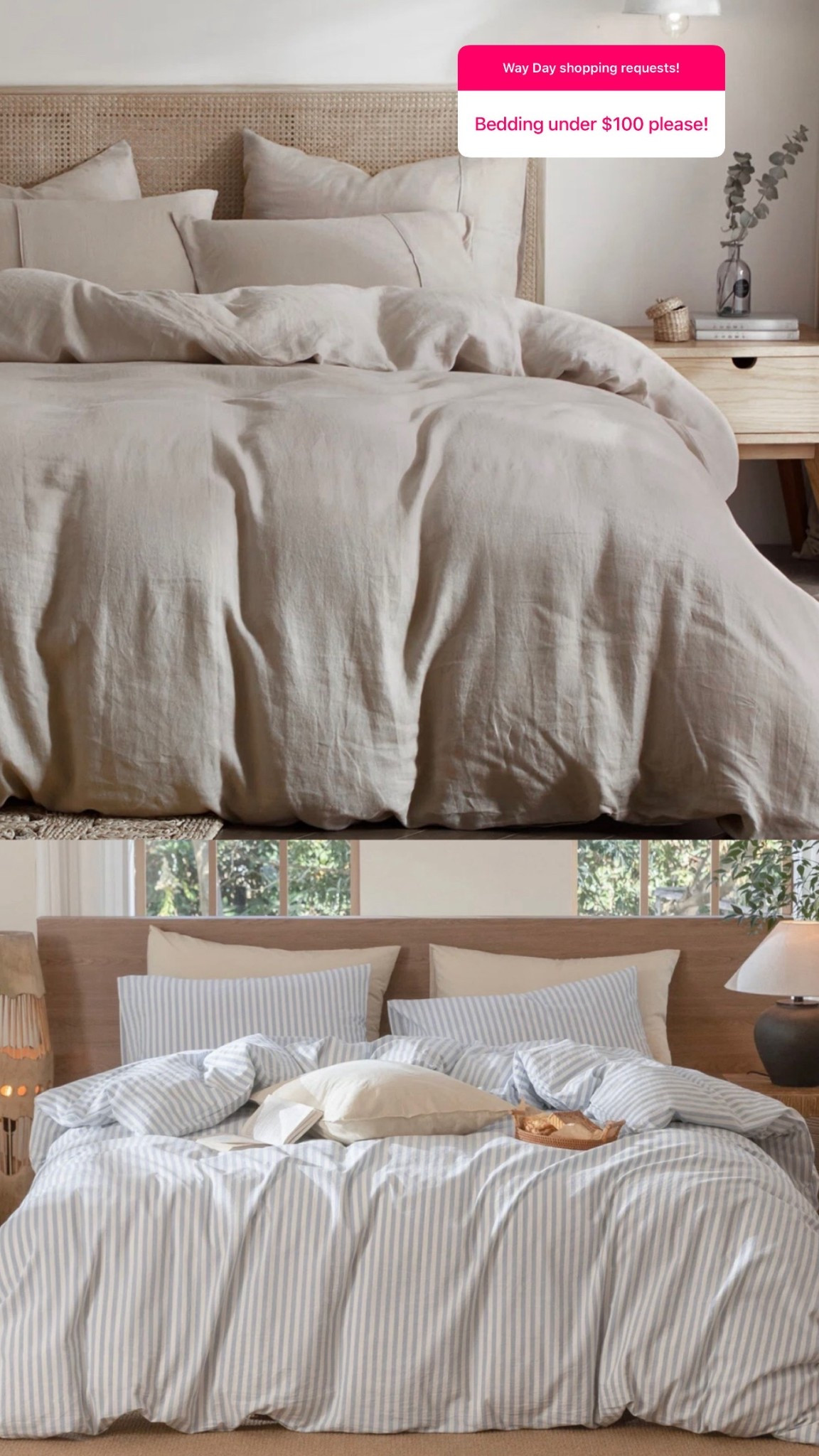 Rounding up my favorite bedding picks under $100 from the Way Day sale 🤍 @Wayfair 

#LTKHome #LTKSaleAlert