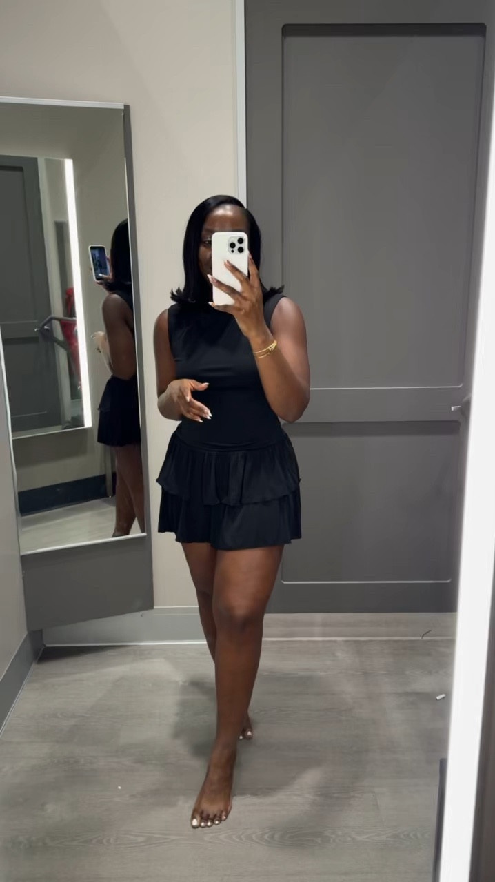 This could have been a cute Thanksgiving outfit with opaque stockings, but it is too short for me! If you are not dragging that wagon as much as I am, you might be able to make this work! I’m wearing a size small. 

#LTKSeasonal #LTKStyleTip #LTKHoliday