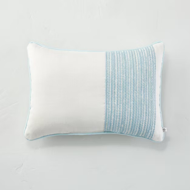 Thick Side Striped Indoor/Outdoor Throw Pillow - Hearth & Hand™ with Magnolia | Target