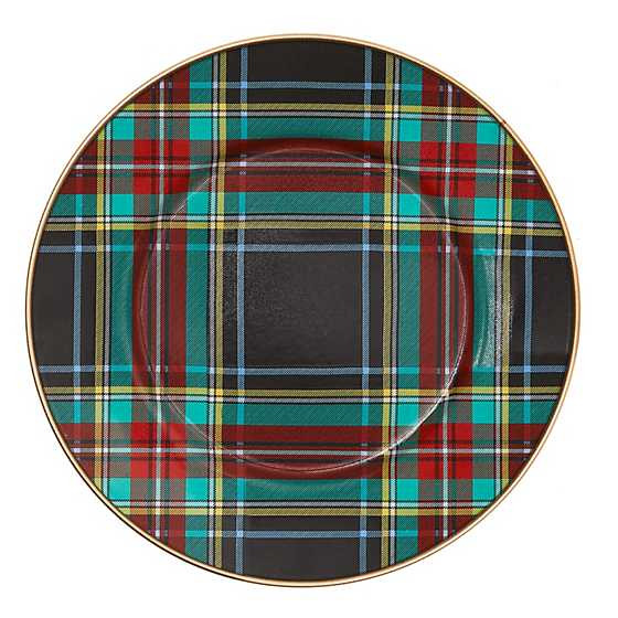 Tartan Black Salad/Dessert Plate | MacKenzie-Childs
