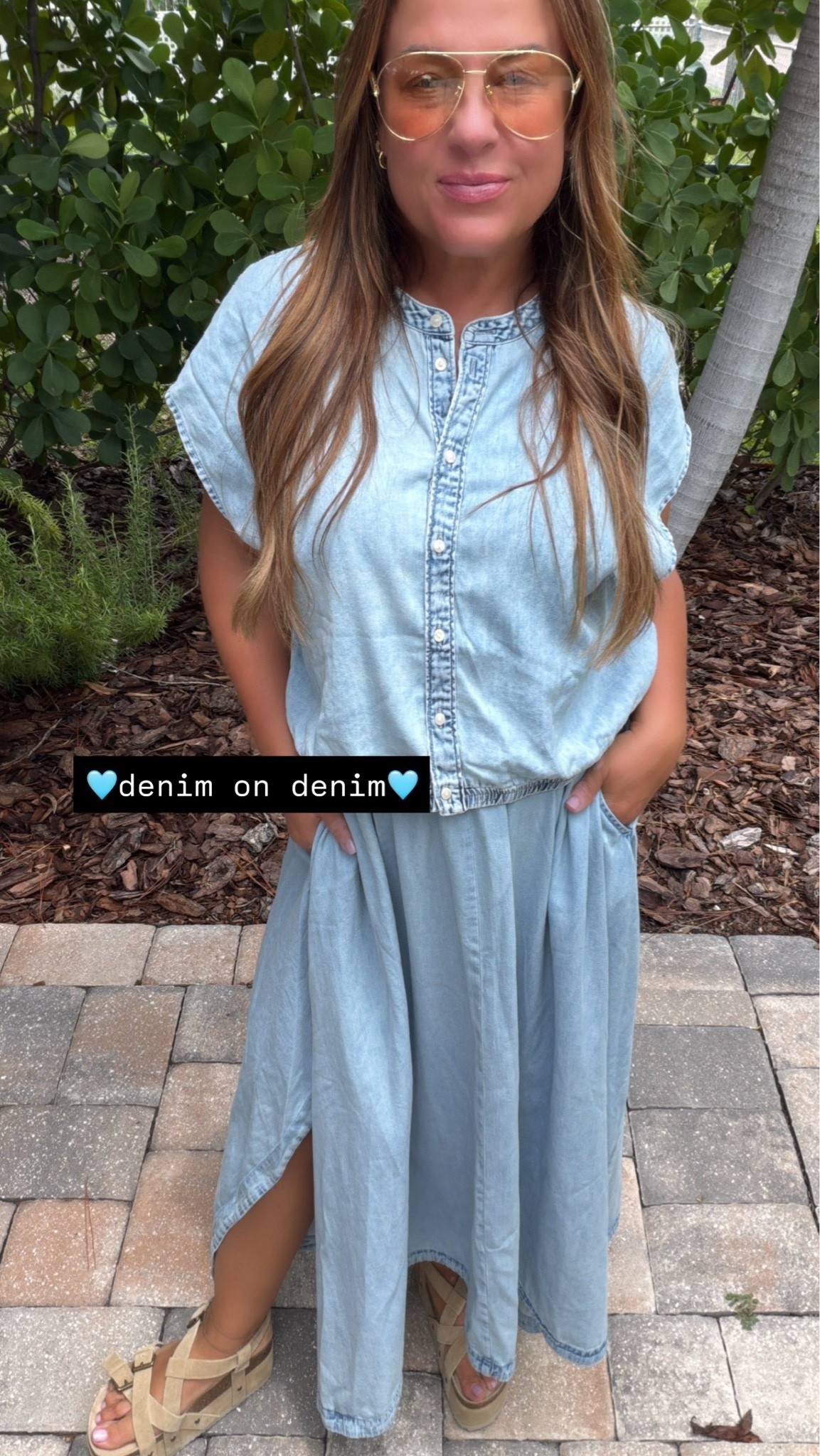 When you’re standing in front of your closet and staring at your things feeling like nothing is calling your name… Go for denim and denim with a fun shoe… It works every time!

#LTKootd #LTKOver40 #LTKMidsize