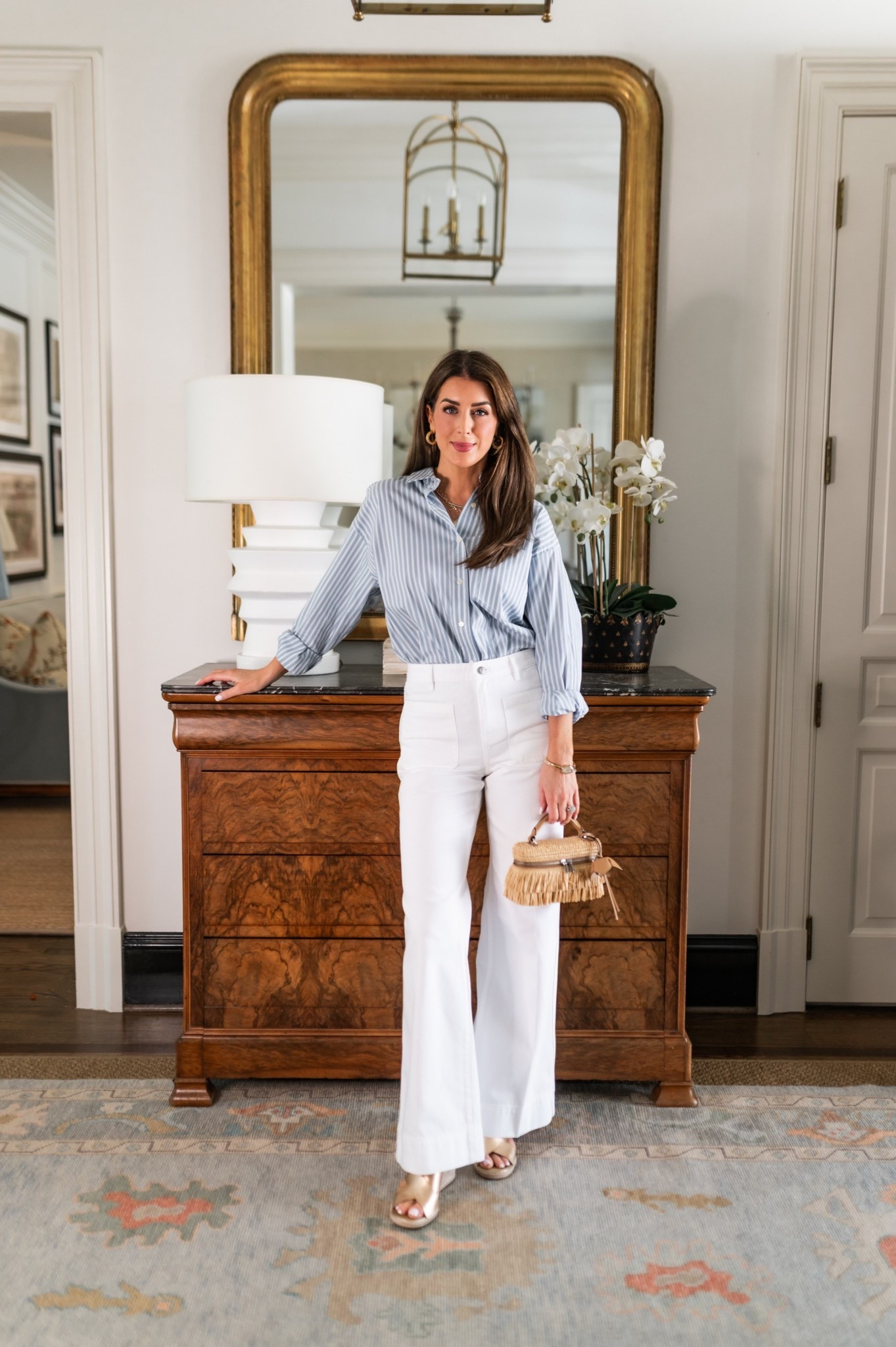 You can't go wrong with a white jean & striped button down. I'm wearing a 26 in the jeans and a small in the top. I've paired it with the cutest raffia top handle bag that you'll reach for more then you think this spring & summer. 



@michaelkors @dillards #mkpartner 

 

#LTKootd #LTKOver40 #LTKTall

#LTKTall #LTKootd #LTKOver40

#LTKOver40 #LTKTall #LTKootd

#LTKootd #LTKTall #LTKOver40