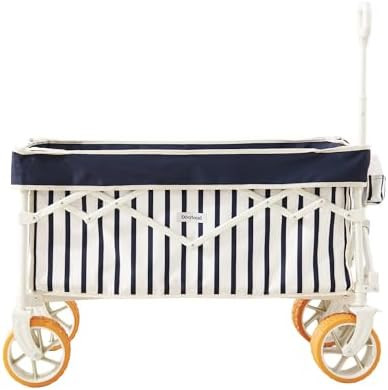 Beach Wagon for Sand with 6.7" Fat Tires, Foldable Beach Cart for Beach & Camping, Large Capacity... | Amazon (US)