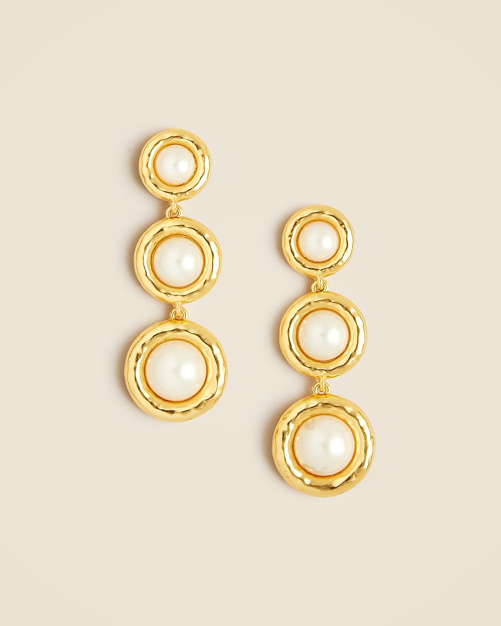 Inset pearl tiered earrings | J. Crew US