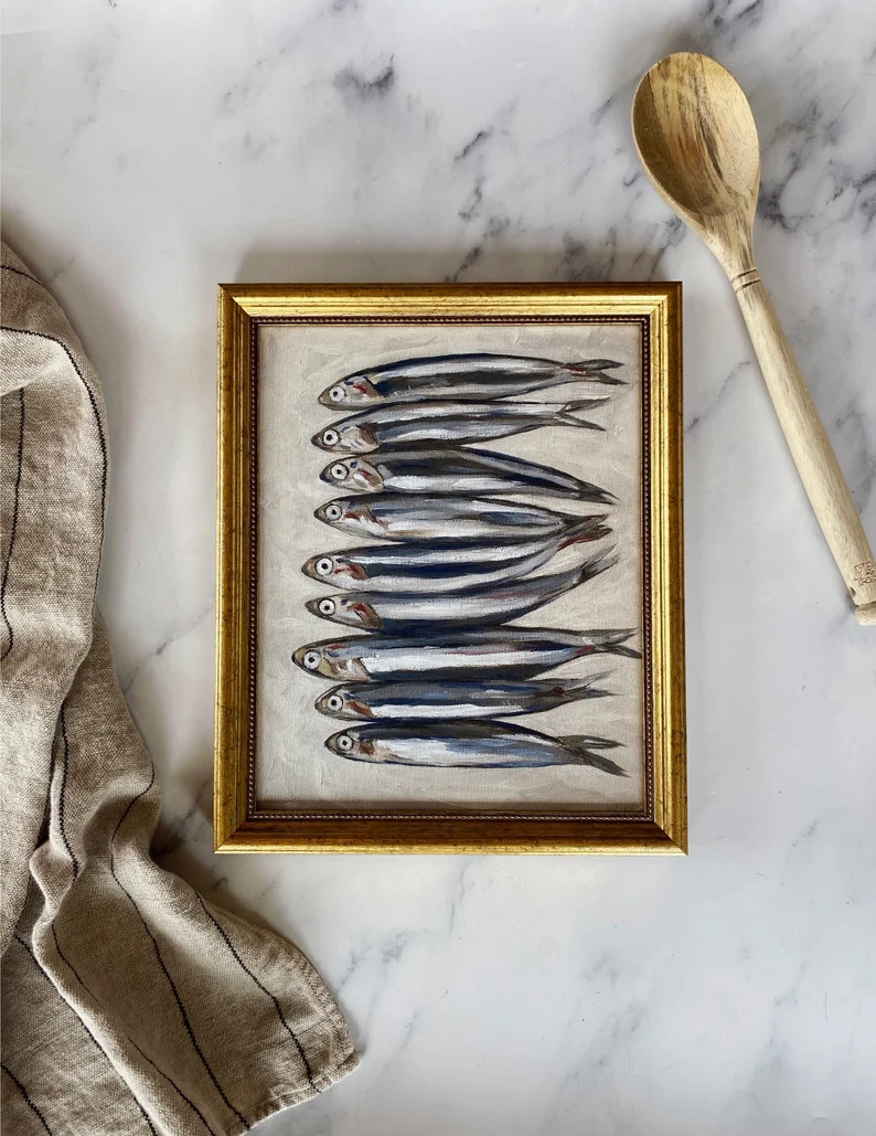 SARDINES Art Print  Unframed Oil Painting Print  Oil - Etsy Canada | Etsy (CAD)