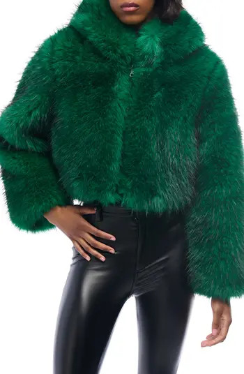 Gemini Hooded Faux Fur Jacket | Nordstrom