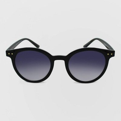 Women&#39;s Round Sunglasses - Wild Fable&#8482; Black | Target