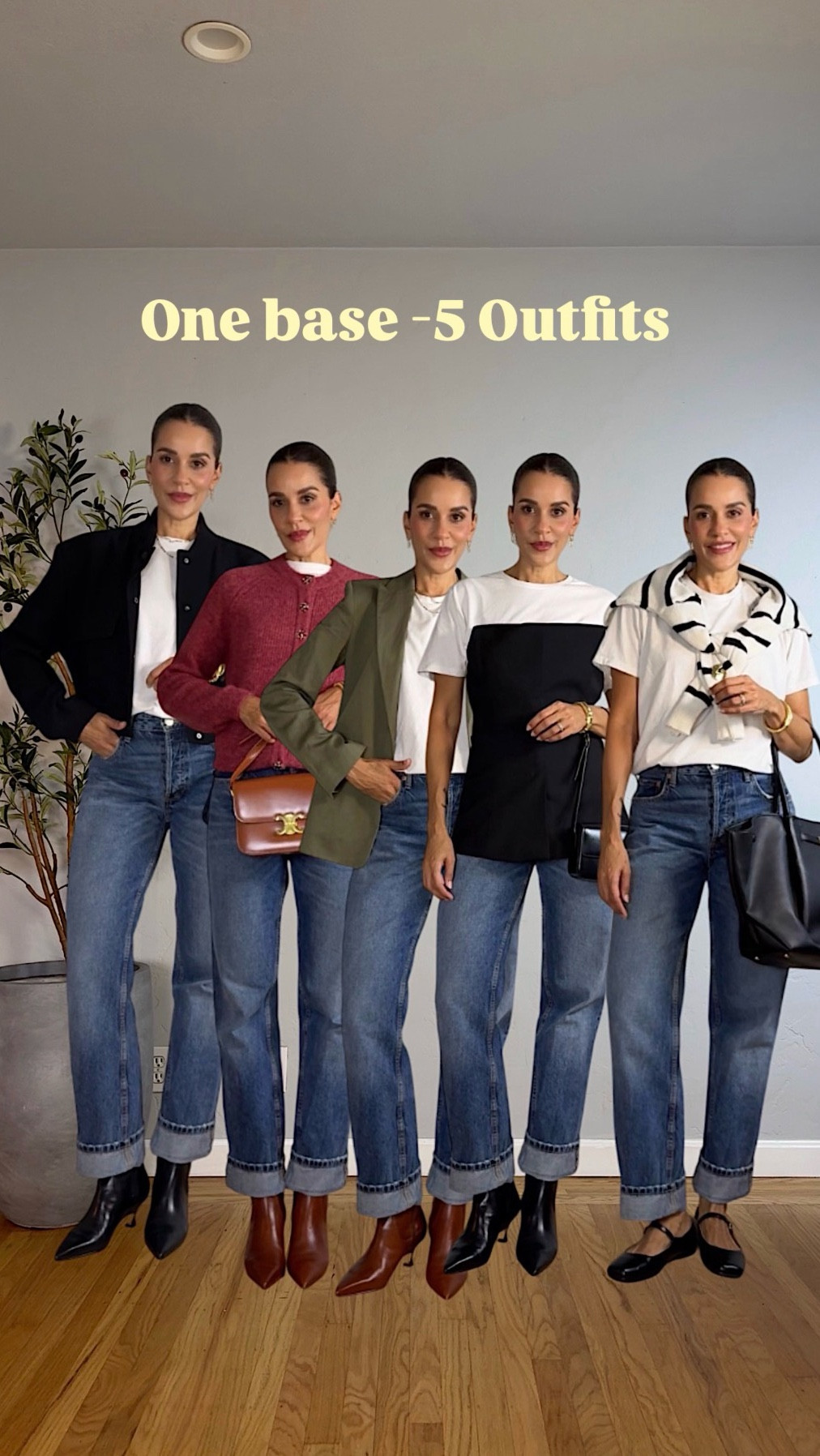 One base, five completely different looks 🤍

Same jeans. Same base.
Different layers, structure and shoes = totally new outfits.Everything is linked in one place for you.Build smarter, not bigger.

one base five outfits | how to style jeans | outfit formulas for women over 40 | capsule wardrobe ideas | everyday chic outfits | minimal style inspiration | how to look polished in basics | real life outfit ideas

#LTKSpringSale #LTKootd #LTKgrwm