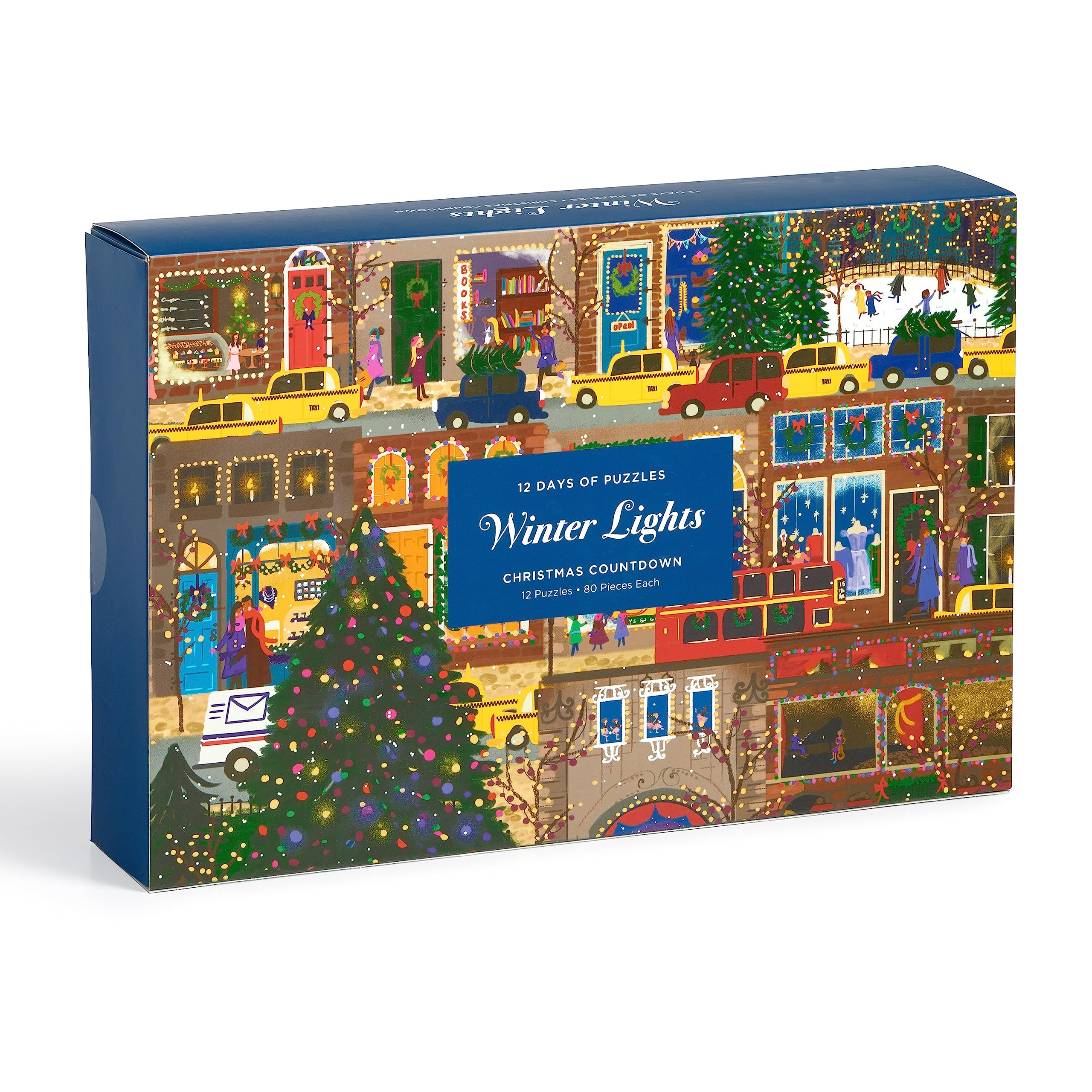 Galison Winter Lights Christmas Countdown – 12 Days of Puzzles Featuring Images of Winter City ... | Amazon (US)