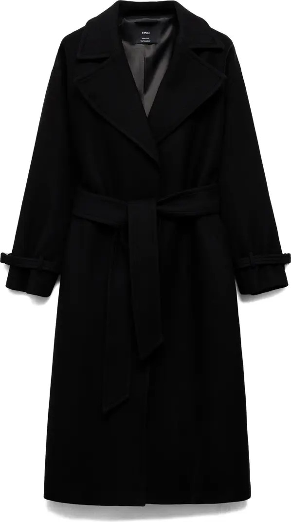 Traviata Tie Belt Wool Blend Coat | Nordstrom