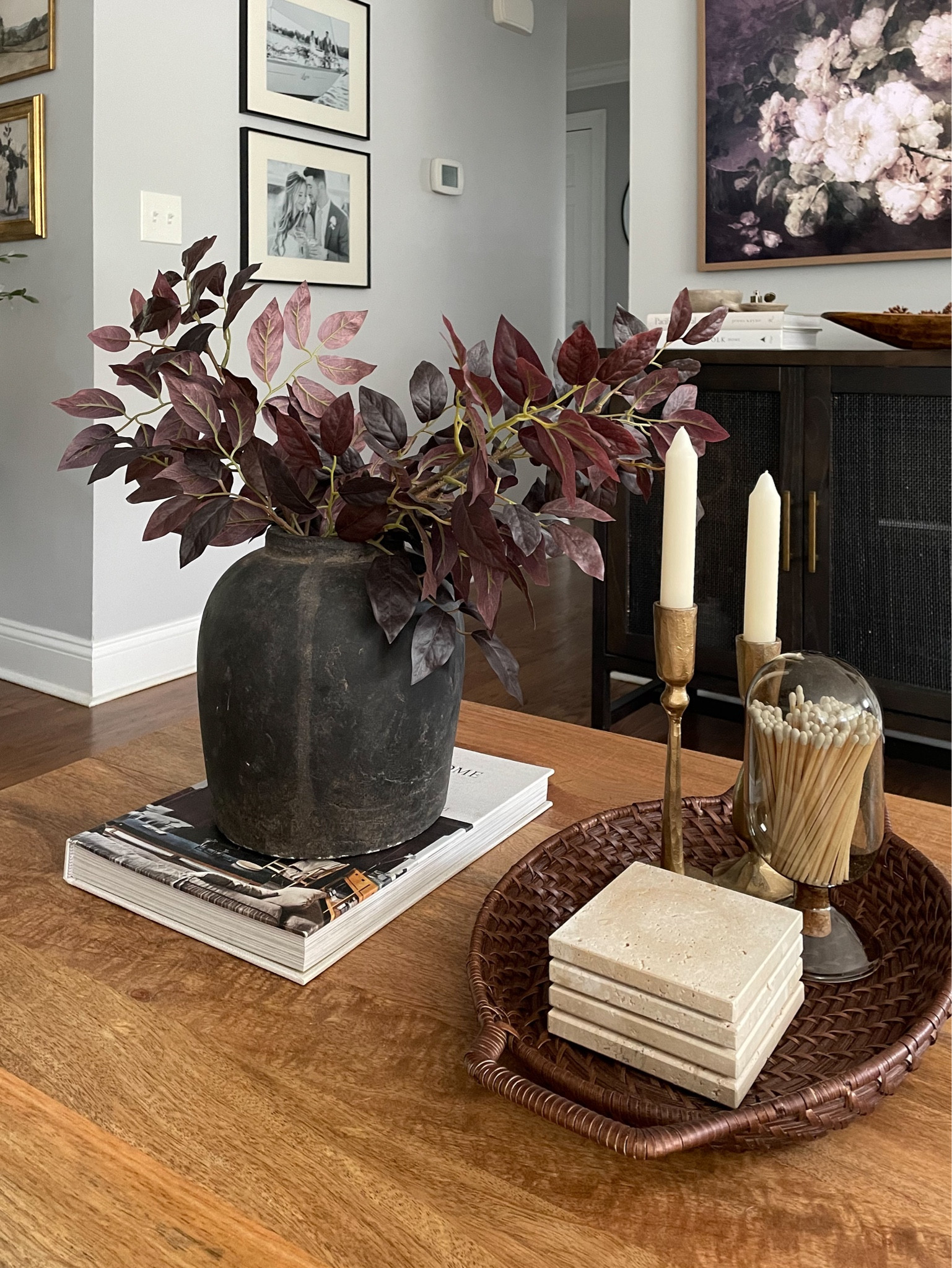 Forever switching up the coffee table decor 🍁 Vase from Zara Home (not linkable on LTK)

#livingroomdecor #transitionalstyle #coffeetabledecor

#LTKFindsUnder50 #LTKFindsUnder100 #LTKHome