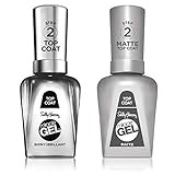 Sally Hansen Miracle Gel Shiny Top Coat and Matte Top Coat Duo Pack (Packaging May Vary) | Amazon (US)