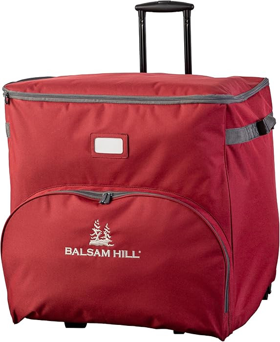 Balsam Hill Deluxe Rolling Ornament Chest - 100pc Christmas Decoration Storage with Dividers & Tr... | Amazon (US)