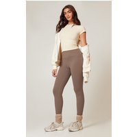 Brown Sculpt High Waist Leggings | PrettyLittleThing UK