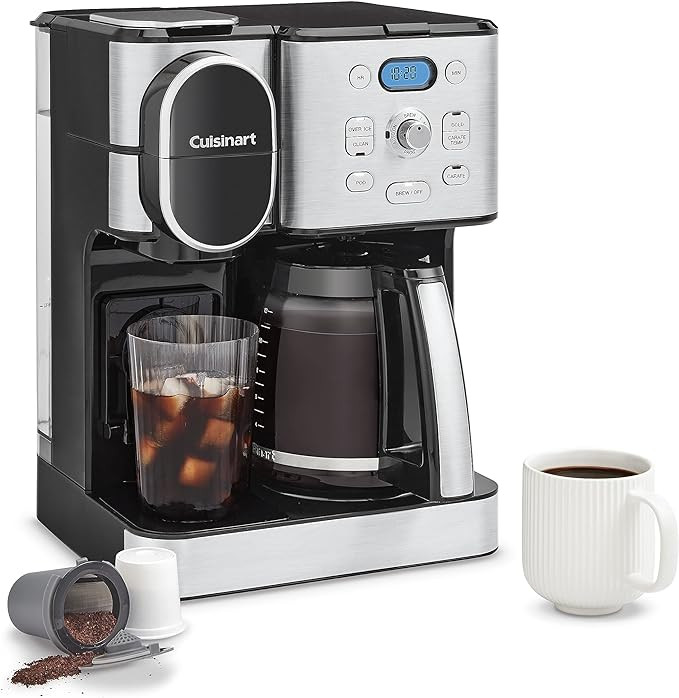 Cuisinart Coffee Maker, 12-Cup Glass Carafe, Automatic Hot & Iced Coffee Maker, Single Server Bre... | Amazon (US)