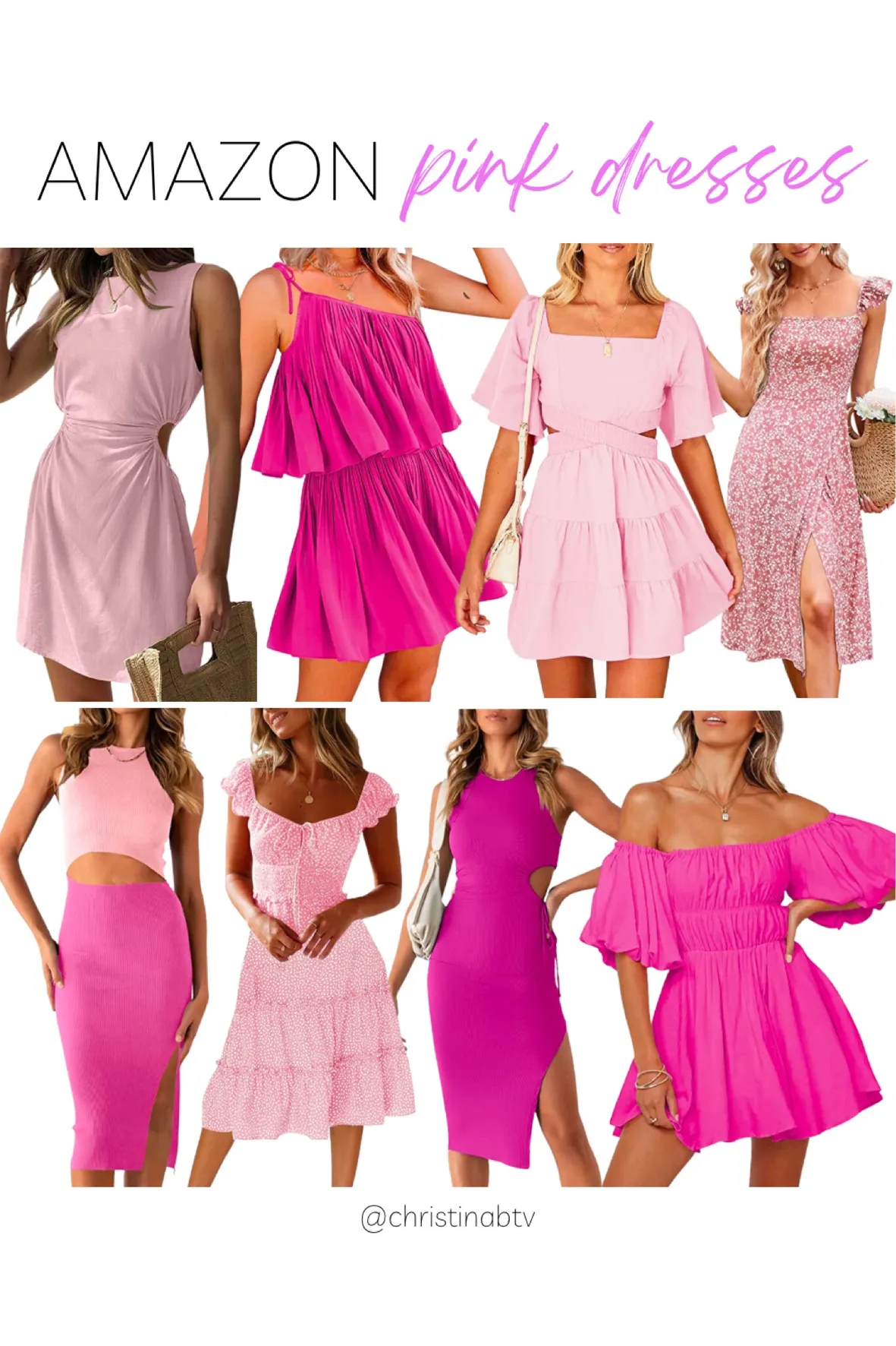 hot pink dress amazon dresses Amazon | Dresses Pair her with your fave heels and gold accessories for a luxe look christinabtv on LTK