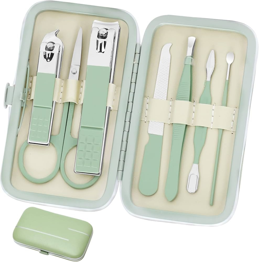 Aceoce Manicure Set Business Gifts Handheld Sized, Nail Clippers Set Tools Luxurious Manicure Set... | Amazon (US)