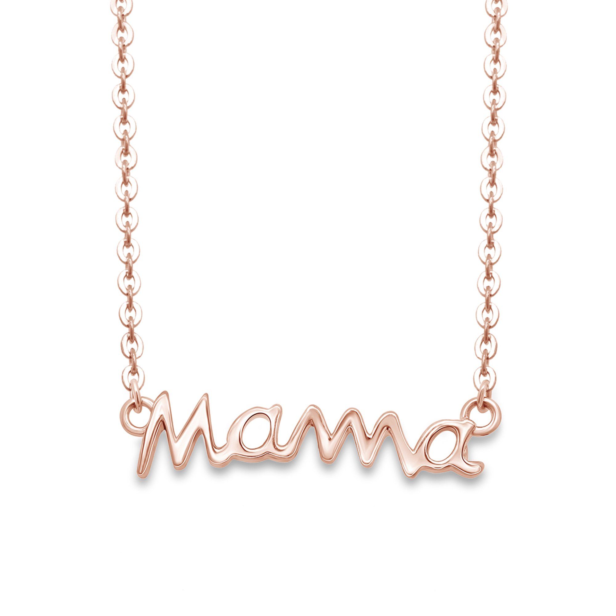 Mother's Day Jewelry Gifts Mama Pendant Necklace In 14k Rose Gold Over Sterling Silver | Walmart (US)