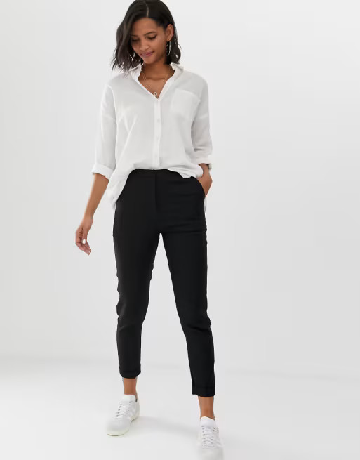 ASOS DESIGN tailored linen cigarette pants | ASOS US