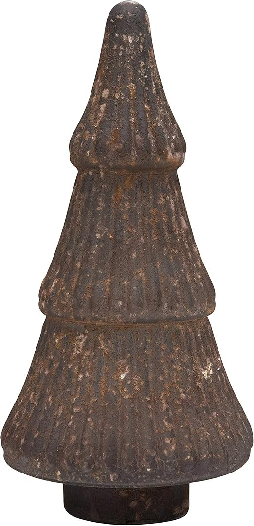 Creative Co-Op 6" Round x 12-1/2"H Embossed Mercury Glass Tree, Distressed Brown Figures and Figu... | Amazon (US)