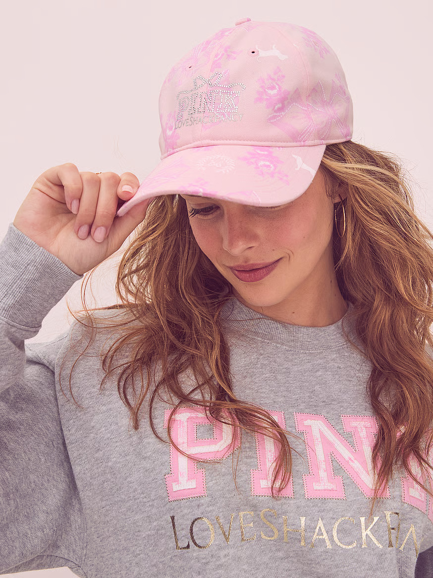Buy PINK x LoveShackFancy Baseball Hat, Beaux Icons - Order Hats online - PINK US | Victoria's Secret (US / CA )