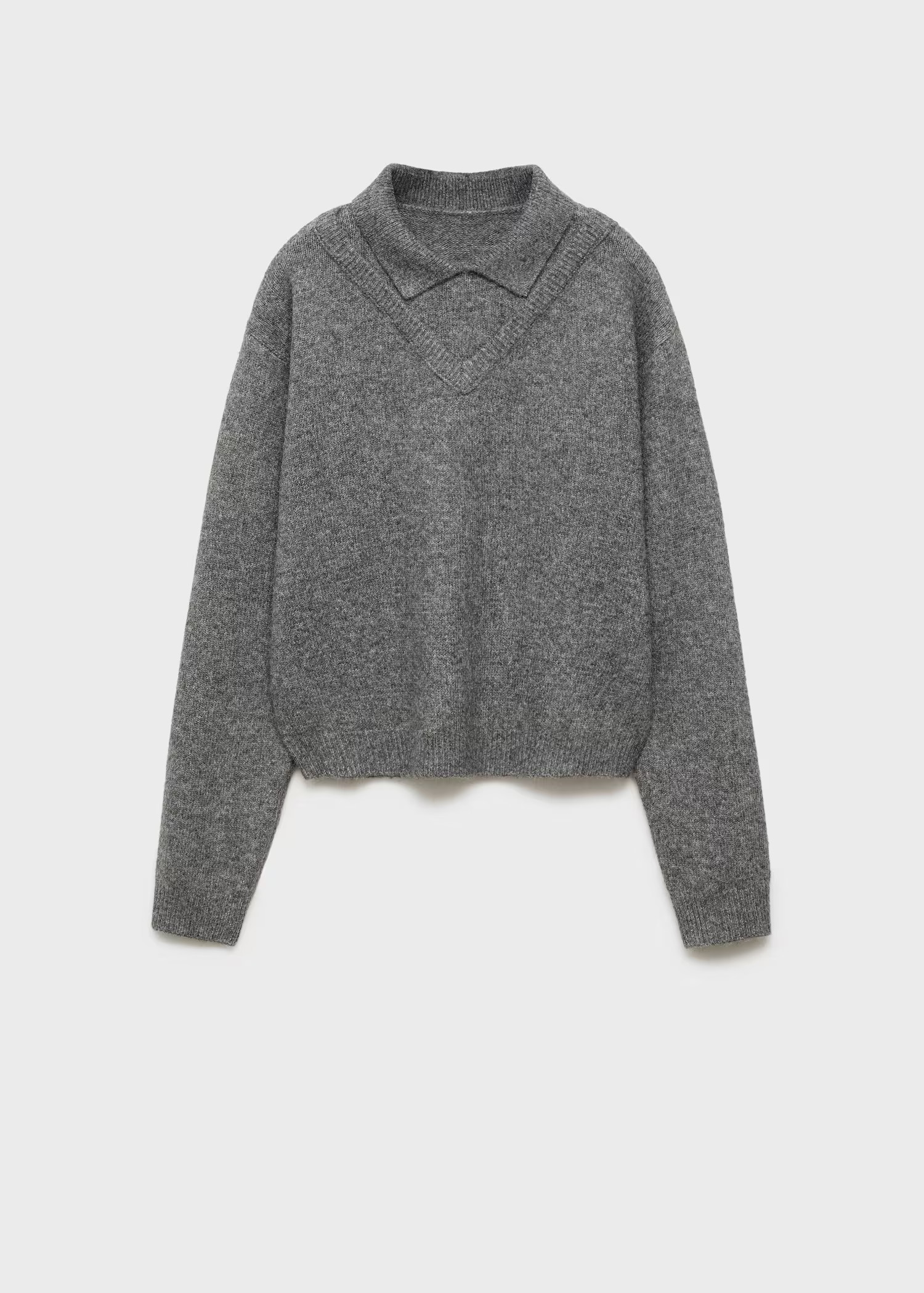 Combined shirt-collar sweater - Women | MANGO USA | Mango (US/MX/AU)