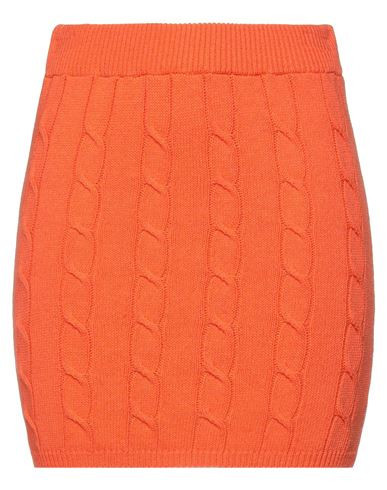 Vicolo Woman Mini skirt Orange Size ONESIZE Cotton, Acrylic | YOOX (US)