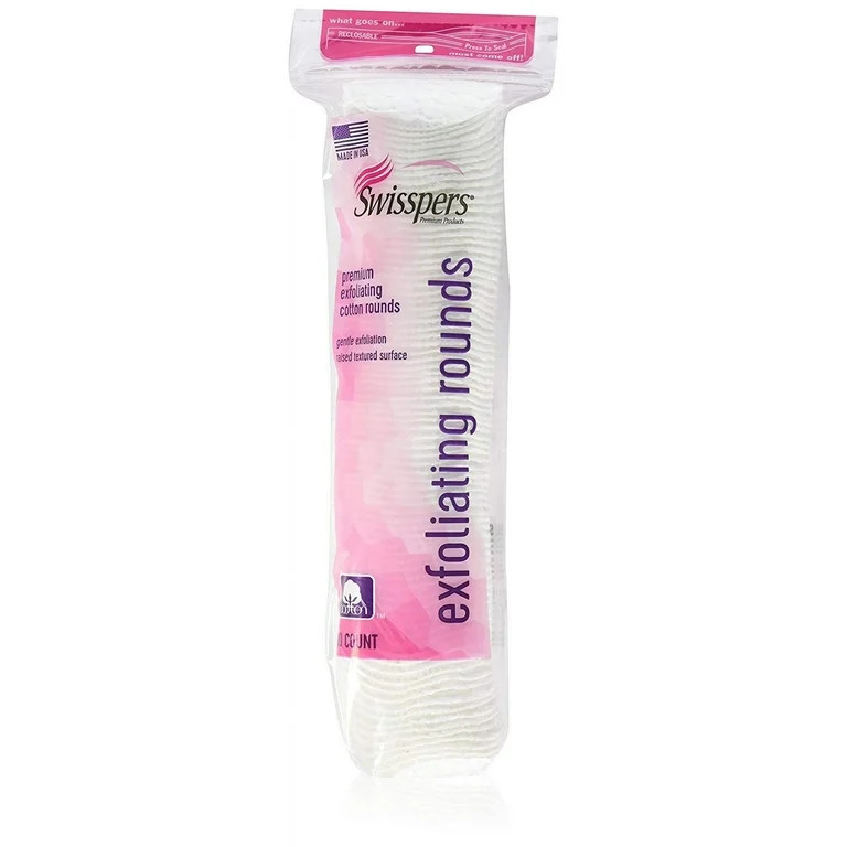 Swisspers Premium Exfoliating Cotton Rounds, 80 count | Walmart (US)