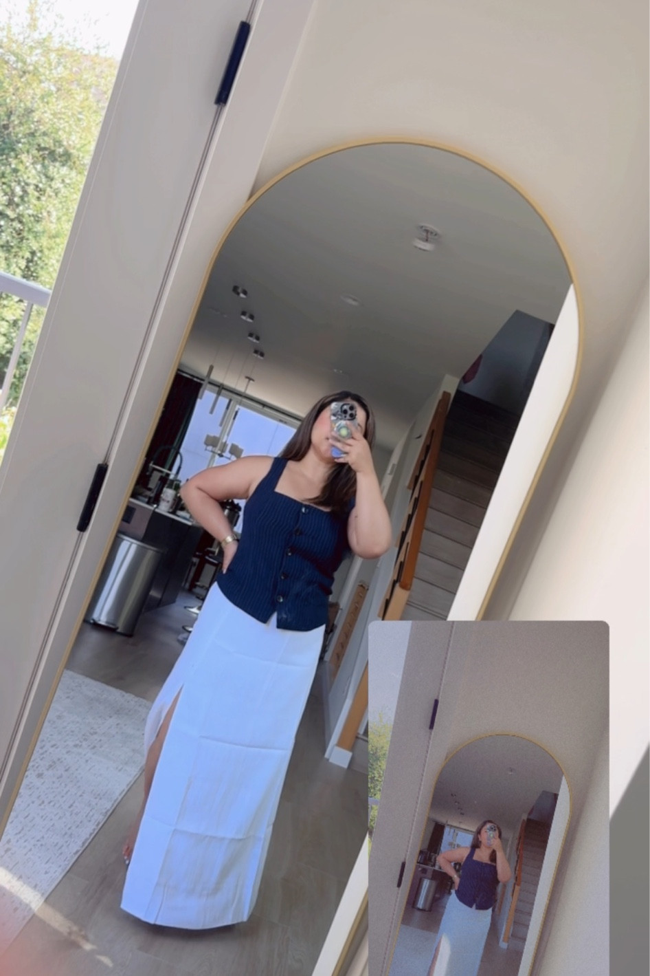 #Abercrombie Vacation Outfit Inspo
Wearing M in top and small petite in bottomm

#LTKStyleTip