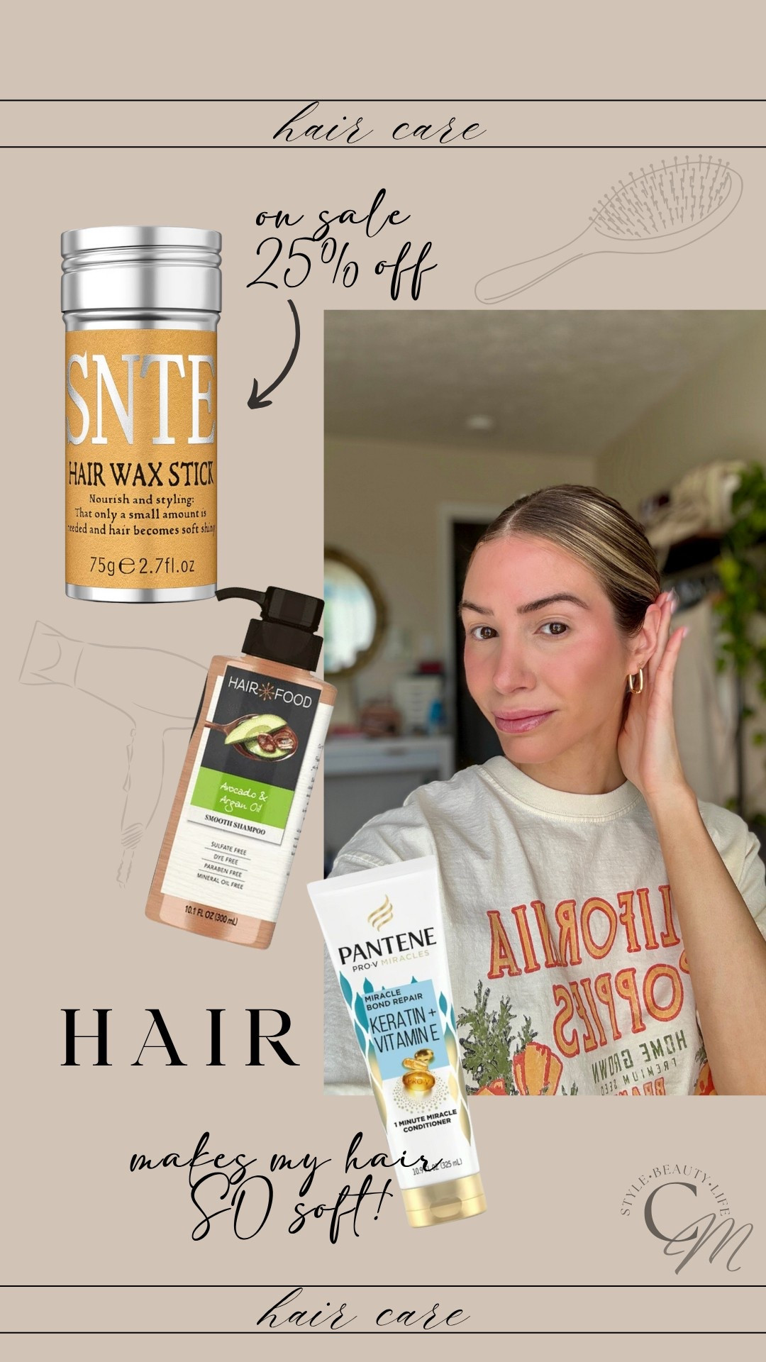 Hair care! 

Products for a slick back bun 








Hair serum
Hair wax 

 #LTKFindsUnder50 #LTKBeauty