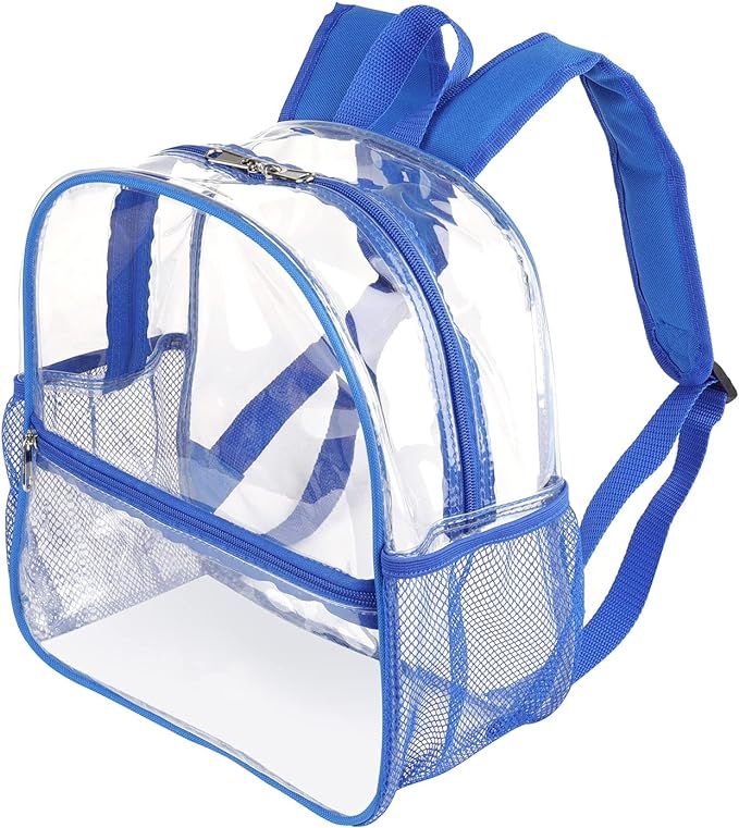 Fomaris Clear Backpack 12x6x12, Small See Through Backpack Stadium Approved for Game Sports Event... | Amazon (US)