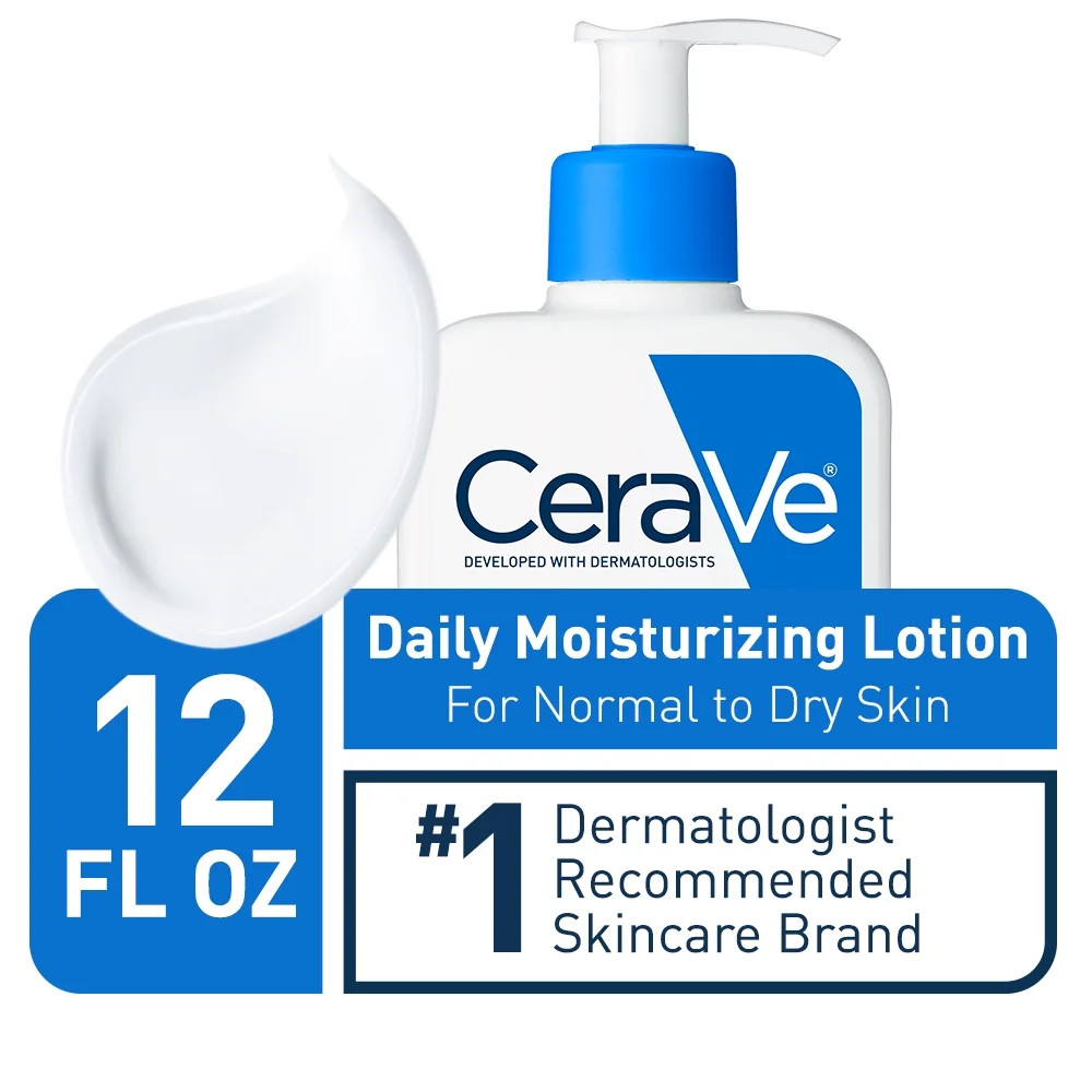 CeraVe Daily Moisturizing Lotion for Normal to Dry Skin, 12 fl oz | Walmart (US)