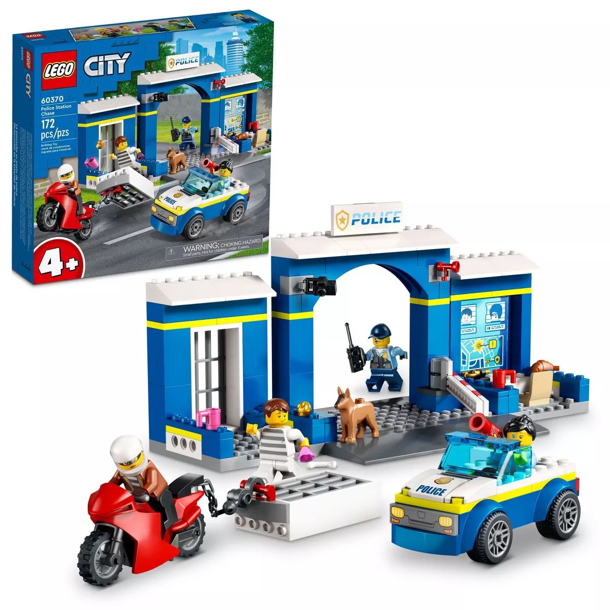 LEGO City Police Station Chase Set with Police Car Toy 60370 | Target