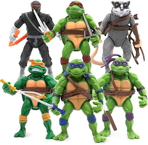 BAKIOYE Turtles Toys, Turtle Action Figures, Turtle Cake Topper, Toys Payset Turtle, Turtles Movi... | Amazon (US)
