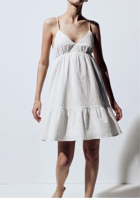 White mini dress 

#LTKSeasonal #LTKstyletip #LTKfindsunder50