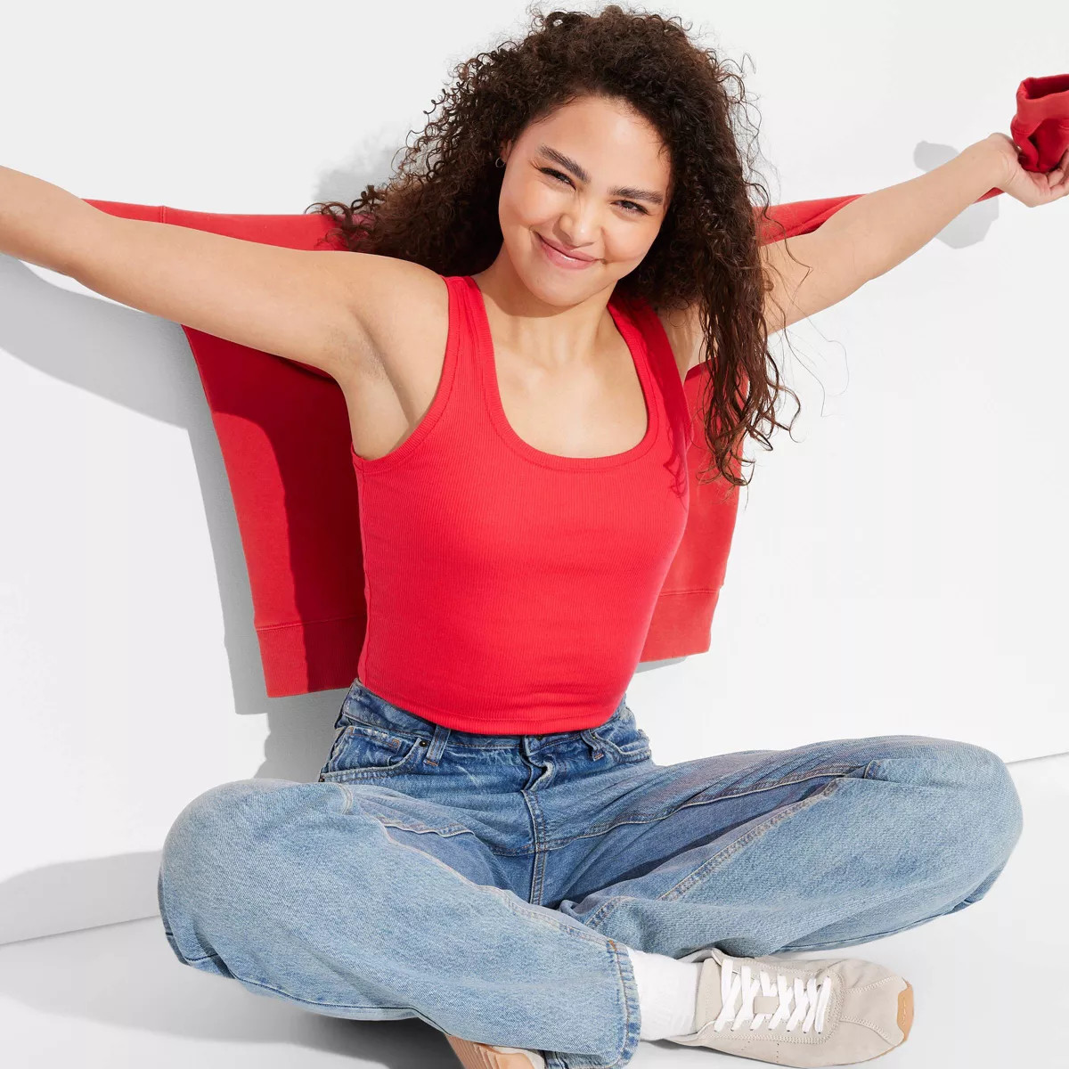 Women's Slim Fit Scoop-Neck Tank Top - Wild Fable™ | Target