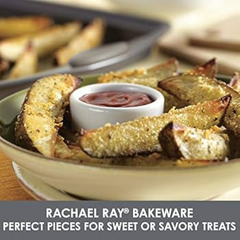 Rachael Ray Nonstick Bakeware Set with Grips, Nonstick Cookie Sheets / Baking Sheets - 3 Piece, G... | Amazon (US)