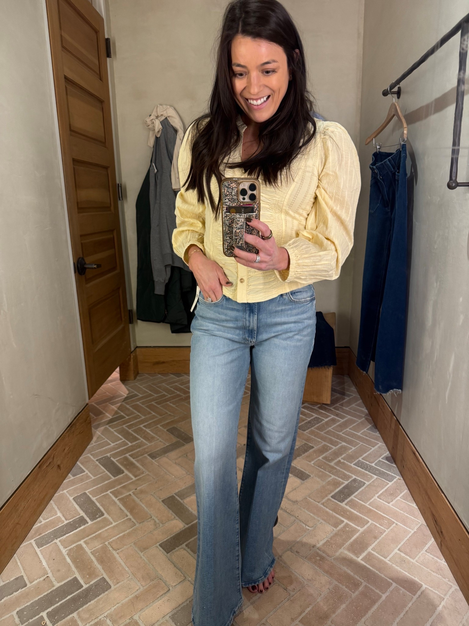 Mother jeans just fit me SO well! Wearing my TTS. 🤎

#LTKWorkwear #LTKootd