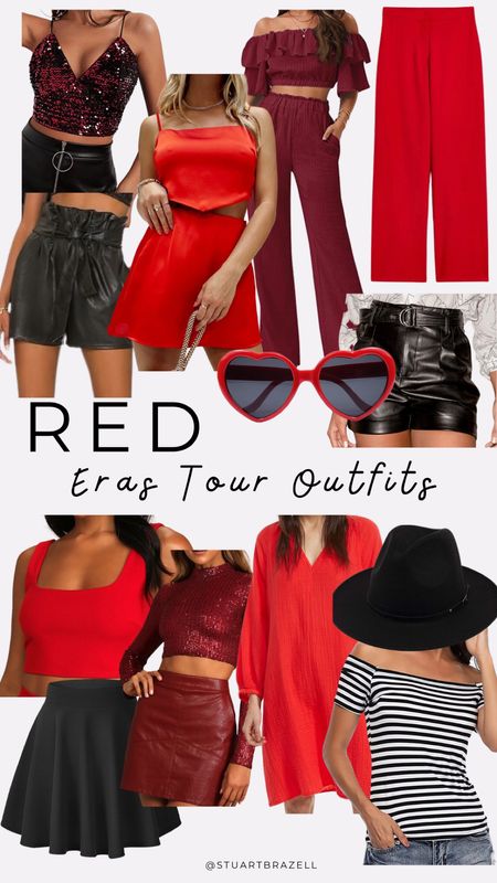 Red inspired eras tour outfit ideas, Taylor Swift concert outfit ideas, eras tour outfits 

#LTKstyletip #LTKFind