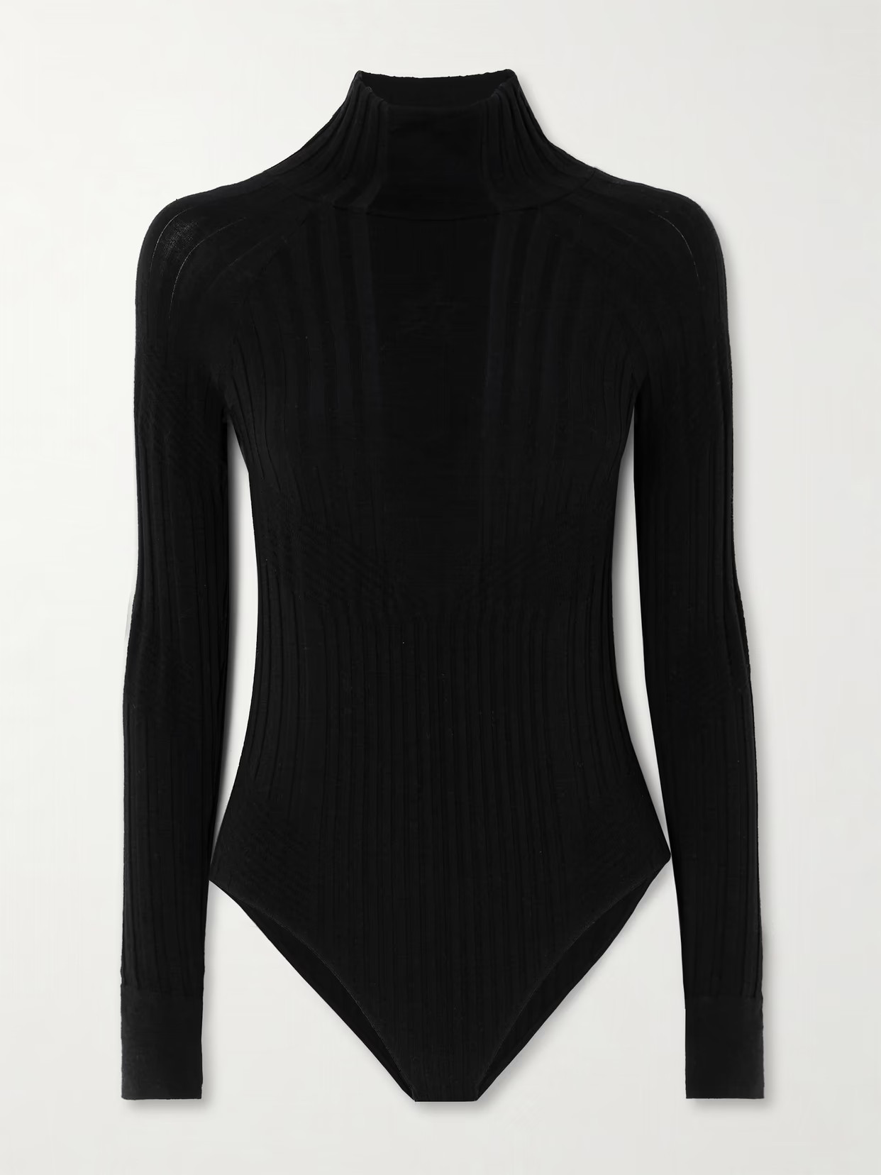 Perfect Moment - Ribbed Stretch-knit Bodysuit - Black | NET-A-PORTER (UK & EU)