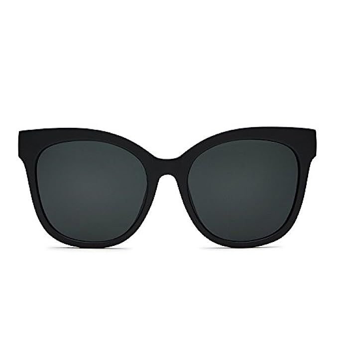 Quay Australia IT'S MY WAY Women's Sunglasses Oversized Cat Eye -Black/Smoke | Amazon (US)
