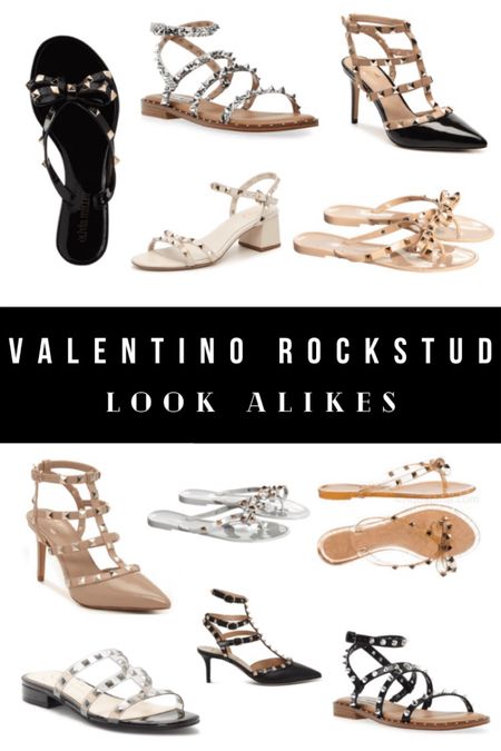 Valentino Rockstud alternatives and look alikes for heels, flats, sandals, and flip flops. 

#LTKStyleTip #LTKShoeCrush #LTKFindsUnder50