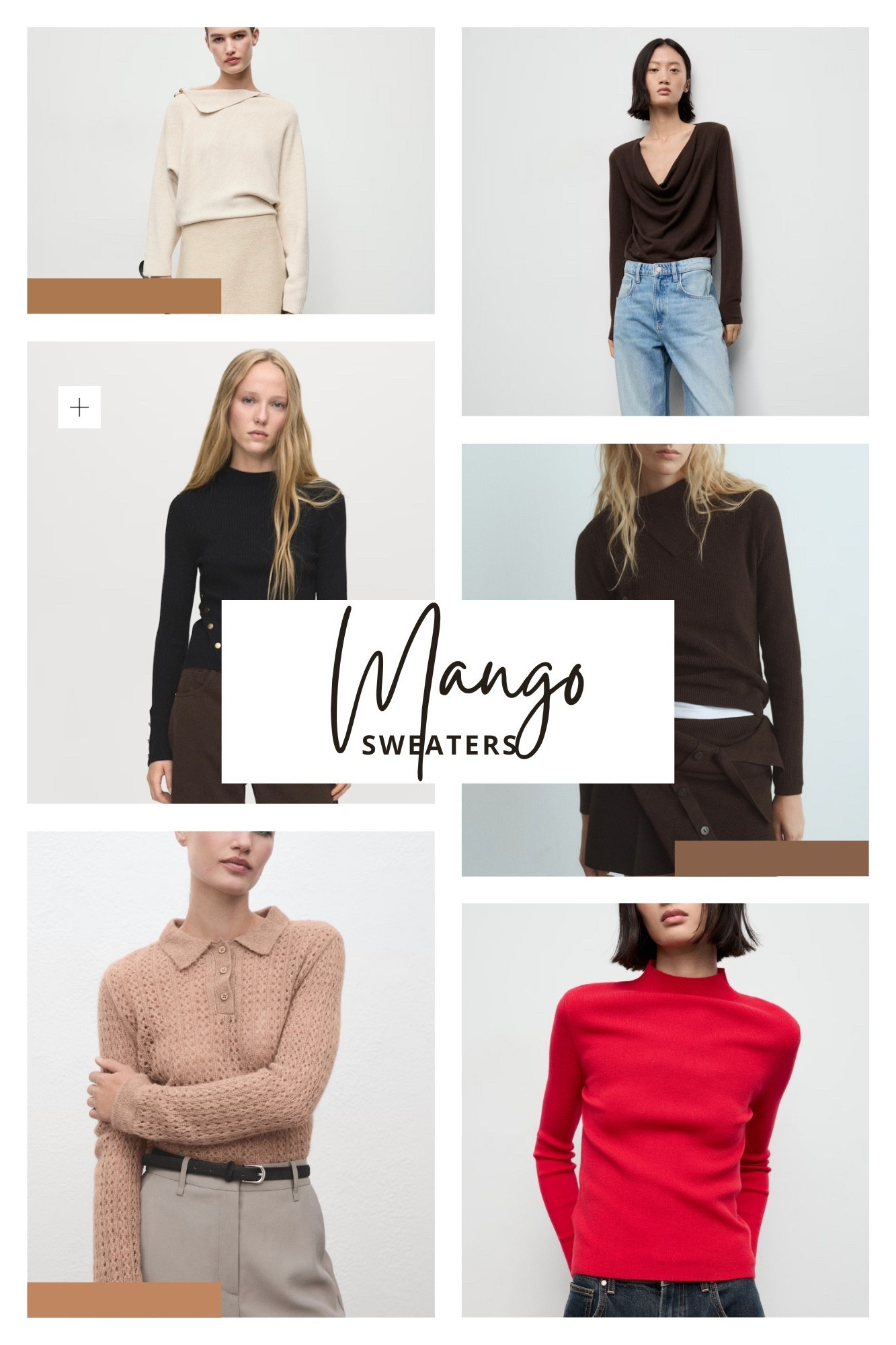 Mango highlights in the sweater department 