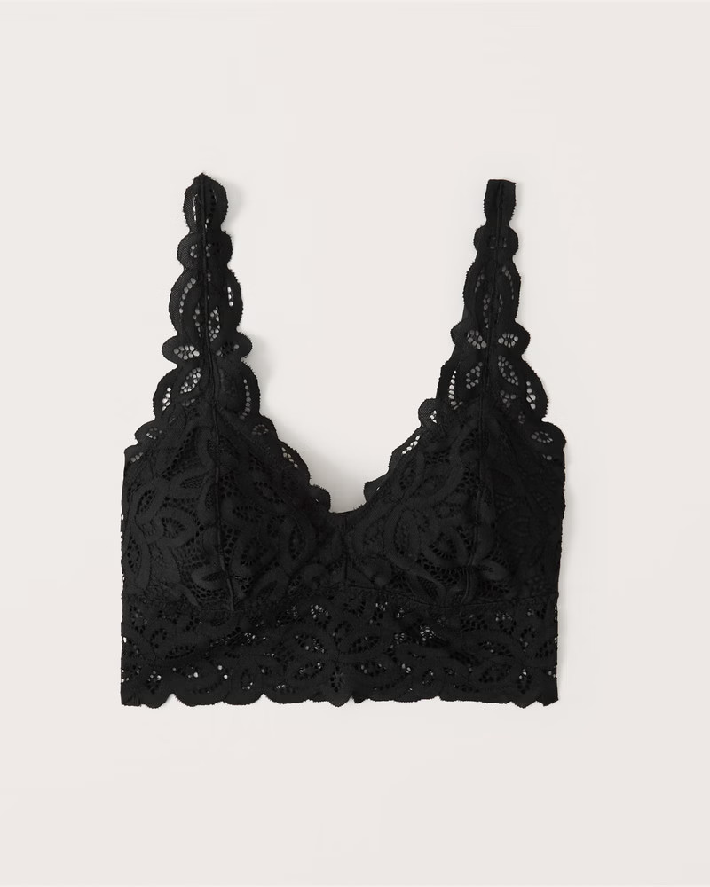 Wide-Strap Lace Bralette | Abercrombie & Fitch (US)