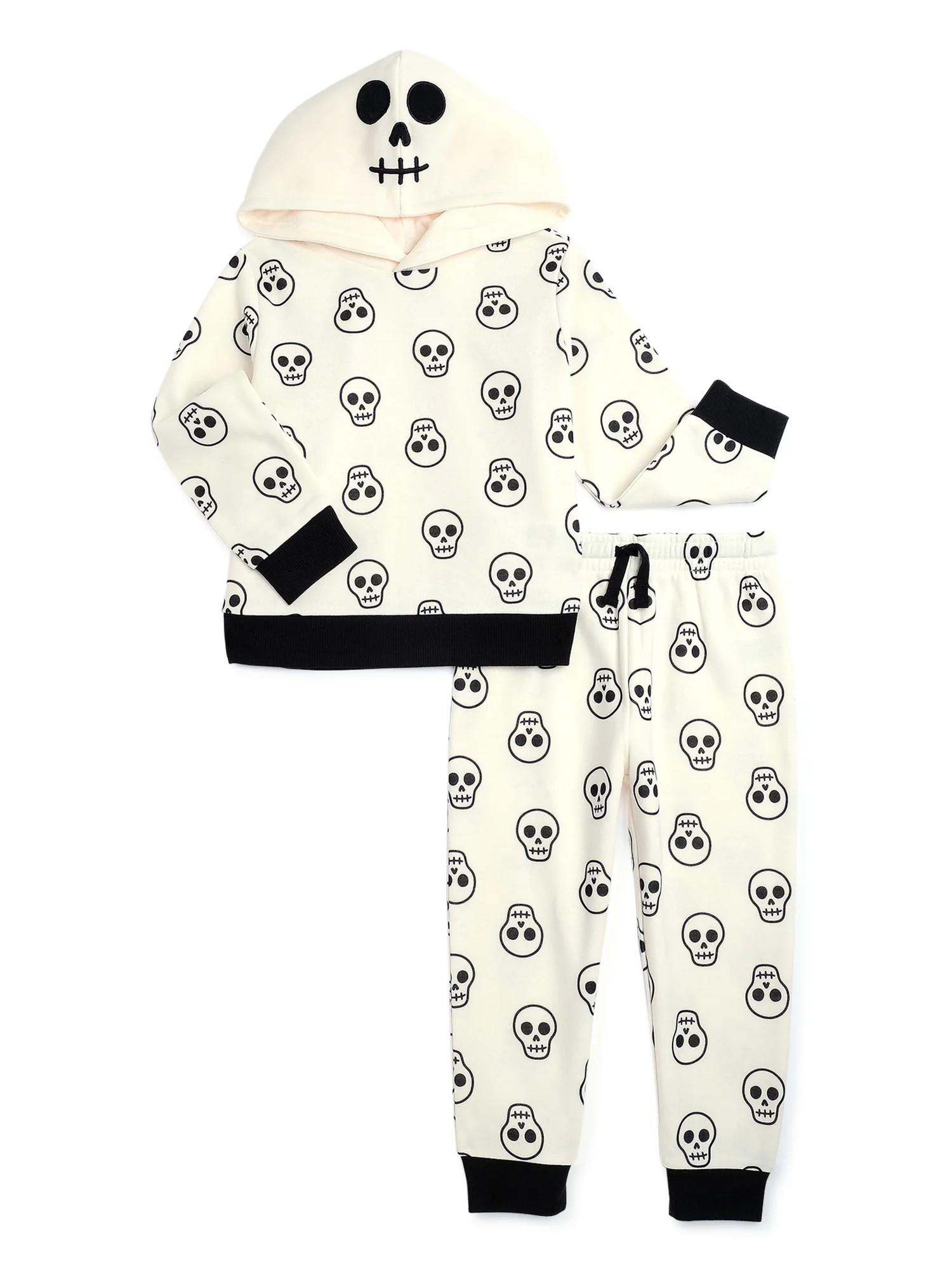 Halloween Way To Celebrate! Toddler Boy and Girl Unisex Hooded Outfit Set, 2-Piece, Sizes 2T-5T -... | Walmart (US)