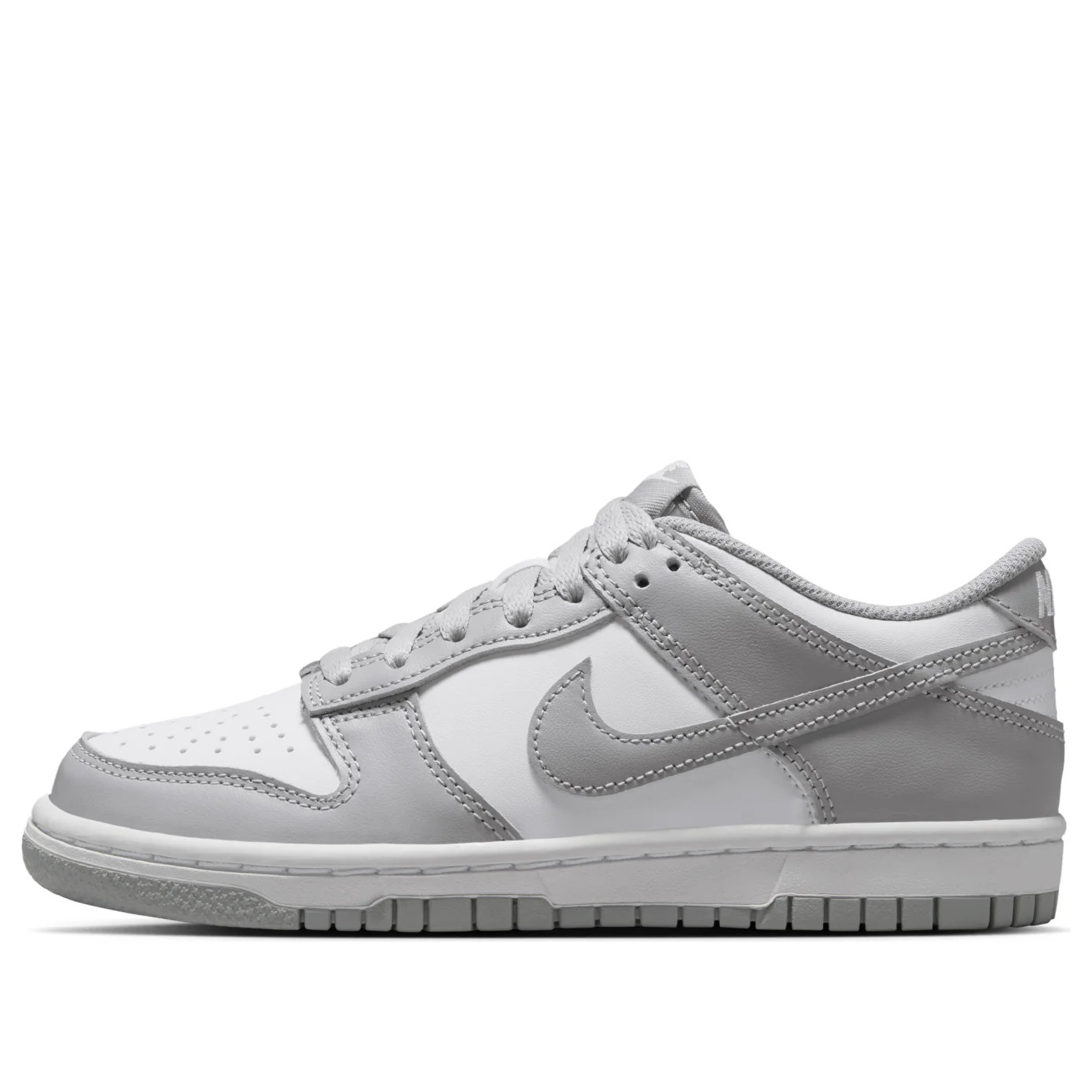 (GS) Nike Dunk Low 'White Light Smoke Grey' FB9109-123 | KICKS CREW