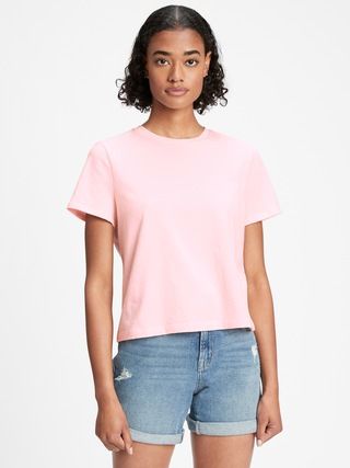 100% Organic Cotton Shrunken T-Shirt | Gap Factory